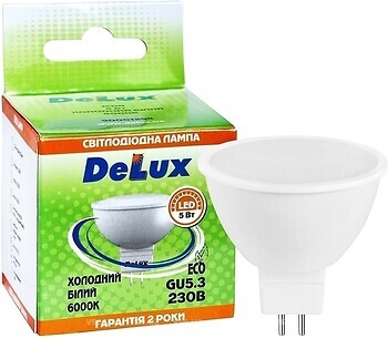 Фото Delux JCDR 220V 5W 6000K GU5.3 Набор 3 шт (90019892)