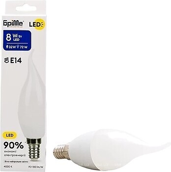 Фото Brille LED E14 8W NW C37-T (33-749)