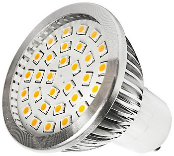 Фото Brille LED GU10 4.6W 30 pcs WW MR16 SMD2835 (L3-007)