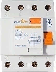 Фото EcoHome Eco 4p 25A (ECO020020002)