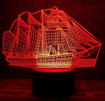 Фото 3D Toys Lamp Корабель