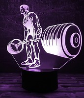 Фото 3D Toys Lamp Штангіст