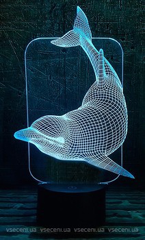 Фото 3D Toys Lamp Дельфін