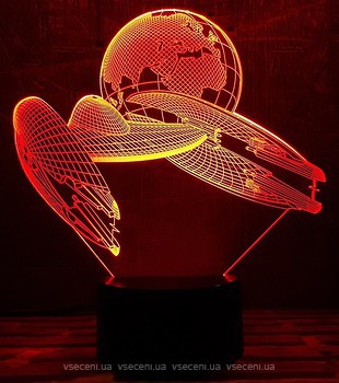 Фото 3D Toys Lamp Космічний корабель 2