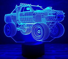 Фото 3D Toys Lamp Автомобиль 4