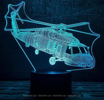 Фото 3D Toys Lamp Вертолет