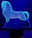 Фото 3D Toys Lamp Срібний кінь