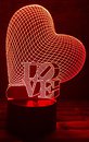 Фото 3D Toys Lamp Сердце Love