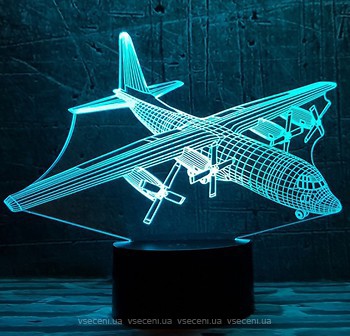 Фото 3D Toys Lamp Літак 4