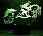 Фото 3D Toys Lamp Кінний спорт