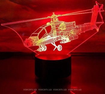 Фото 3D Toys Lamp Вертолет 3