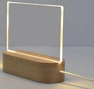 Фото Infinity 3D Note Board Creative LED Night Light Transparent