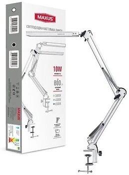 Фото Maxus DL 10W 3CCT Metal CLIP WH (1-MDL-10W-MCLW)