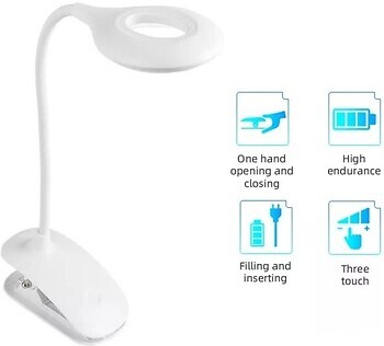 Фото VHG CC-TL004B Clip Rechargeable Table Lamp White