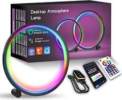 Фото Infinity RGB Intelligent circular atmosphere light Black