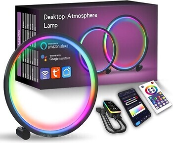 Фото Infinity RGB Intelligent circular atmosphere light Black
