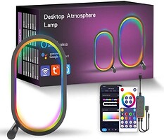 Фото Infinity RGB Smart desk oval lamp Black