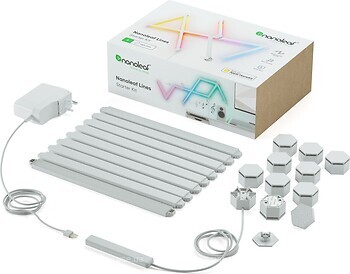 Фото Nanoleaf Lines 60 Degrees Starter Kit (9 штук, 1 контролер)
