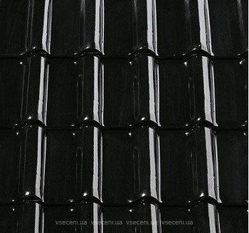 Фото Creaton Harmonie Finesse рядова 198x410 мм глазур чорна