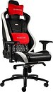 Фото Noblechairs Epic Real Leather Black/White/Red (NBL-RL-EPC-001/GAGC-034)