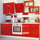 Фото Альфа-мебель Кухня с гладкими фасадами МДФ 2.3