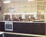 Фото Альфа-мебель Кухня с гладкими фасадами МДФ 3.0