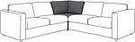 Фото IKEA Vimle секція кутова 893.925.42