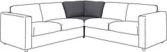 Фото IKEA Vimle секція кутова 893.925.42