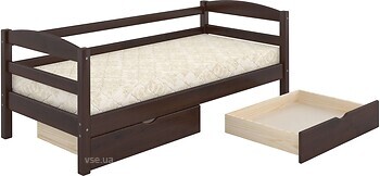 Фото Mebigrand Чикаго Літл 80x200 з ящиками і заднім бортиком