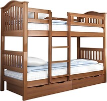 Фото Kinderwood Пелікан 90x200 двоярусне з 2 ящиками