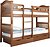 Фото Kinderwood Пеликан 90x200 двухъярусная с 2 ящиками