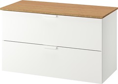 Фото IKEA Godmorgon/Tolken білий/бамбук (192.955.30)