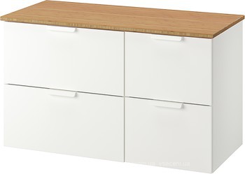 Фото IKEA Godmorgon/Tolken білий/бамбук (392.953.41)