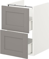 Фото IKEA Enhet сірий/білий (293.210.48)