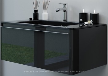 Фото Marsan Brigitte 90 (скляний умивальник) чорний