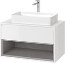 Фото Excellent Tuto 810 з умивальником білий/сірий (MLEX.0102.800.WHCO+UMYWALKA)