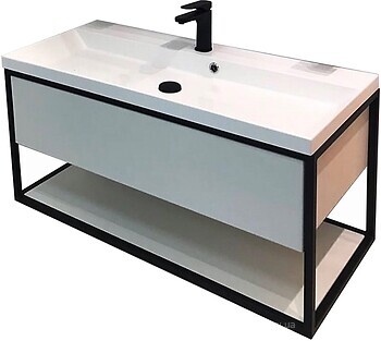 Фото Fancy Marble Mar під умивальник Signe 100 білий/чорний