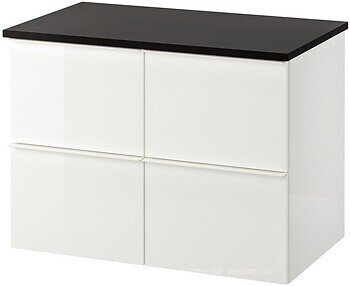 Фото IKEA Godmorgon/Tolken білий/антрацит (294.782.61)