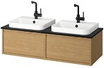 Фото IKEA Angsjon/Backsjon дуб/чорний (395.286.04)