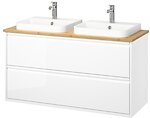 Фото IKEA Angsjon/Backsjon білий/бамбук (295.216.22)