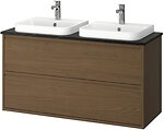 Фото IKEA Angsjon/Backsjon коричневий дуб/білий (195.216.32)