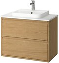 Фото IKEA Angsjon/Backsjon дуб/білий (495.213.91)