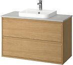 Фото IKEA Angsjon/Backsjon дуб/сірий (595.141.06)