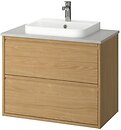 Фото IKEA Angsjon/Backsjon дуб/сірий (895.278.19)