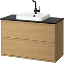 Фото IKEA Angsjon/Backsjon дуб/чорний (895.216.00)