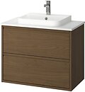 Фото IKEA Angsjon/Backsjon дуб коричневий/білий (095.213.93)
