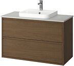 Фото IKEA Angsjon/Backsjon дуб коричневий/сірий (295.216.03)