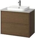 Фото IKEA Angsjon/Backsjon дуб коричневий/сірий (695.278.20)