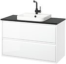 Фото IKEA Angsjon/Backsjon білий/чорний (995.215.91)