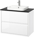 Фото IKEA Angsjon/Backsjon білий/чорний (895.213.94)